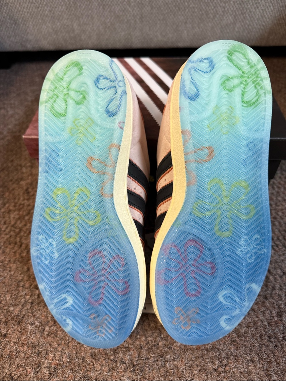 adidas Patrick Superstar (SpongeBob) Suede Sneakers in Light Pink, Women’s 5.5 - Picture 4 of 7